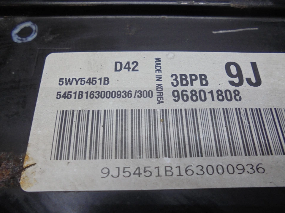 2007 CHEVROLET MATIZ 1.0 SE 5DR ENGINE ECU 96801808 - Image 2 of 3