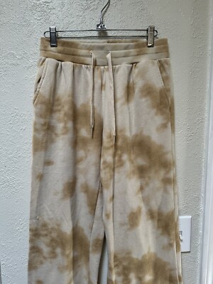 Women's IML Isaac Morris Lounge Pants Tan Tie Dye Wide Leg