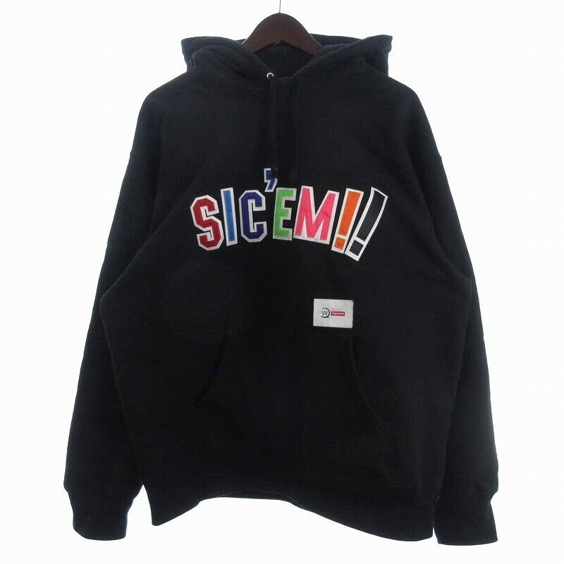 Double Taps WTAPS Supreme Sic em Hooded Sweatshirt Hoodie Double Taps WTAPS Supreme Sic em Hooded Sweatshirt Hoodie