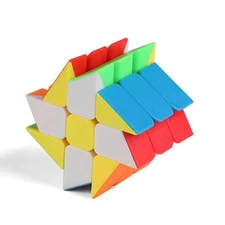 3x3 Cube Magic Puzzle Brain Teaser Brushed Sticker 56mm Educational