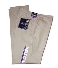 IZOD Sport Flex Straight Fit Chinos Pants Warm Pearl Khaki Men's Size 34 X 34