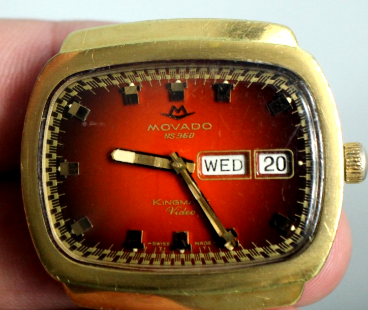 1960s MOVADO HS 360 Kingmatic Video Automatic Men's Watch