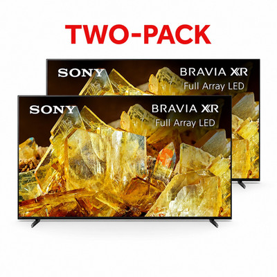 TWO PACK Sony 65'' BRAVIA XR X90L 4K Ultra HD Full Array Smart Google TV XR65X90L