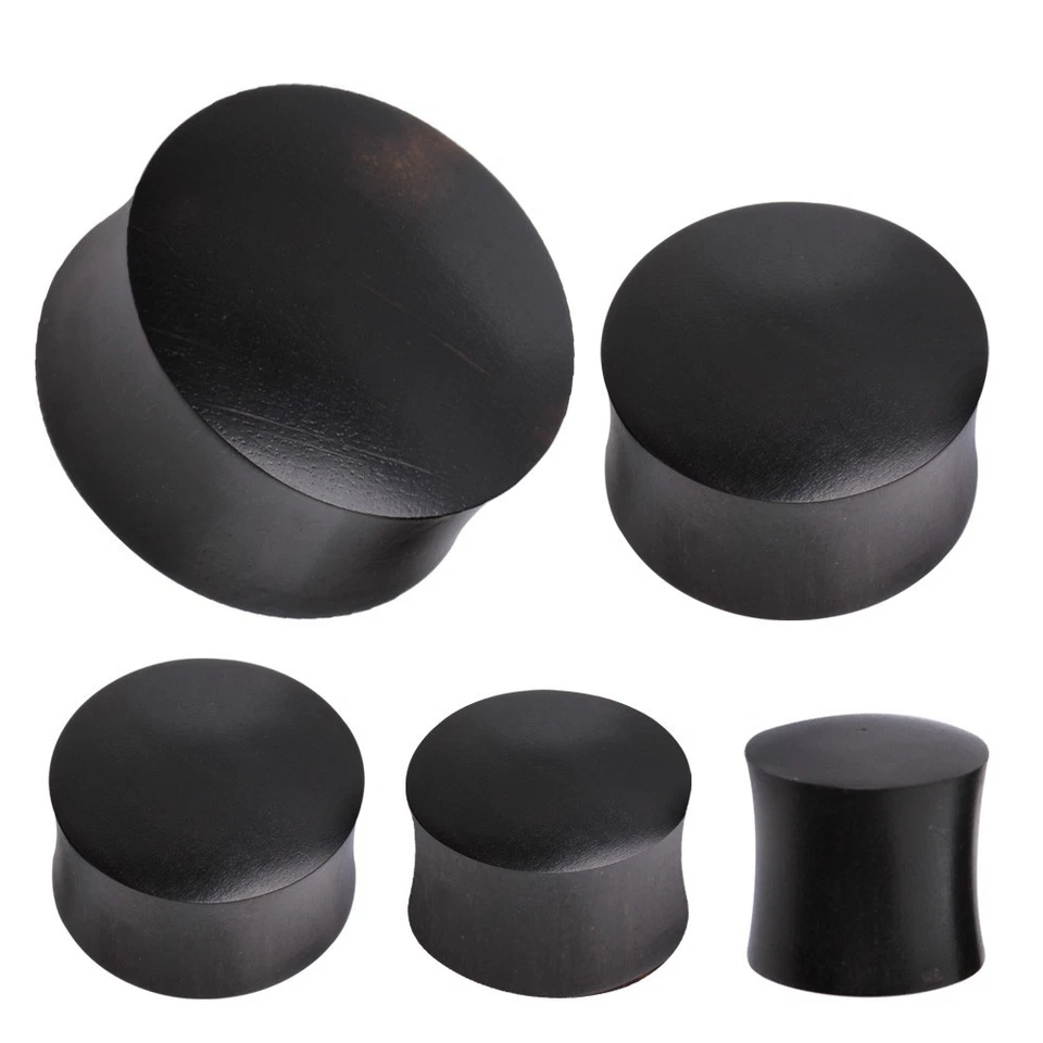 PAR de tapones de silla de montar de madera Arang negro Foto 2 de 4