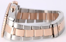 Rolex Yacht-Master II 44mm BLUE HANDS Two-Tone 18K Rose Gold Steel 116681 Watch 6