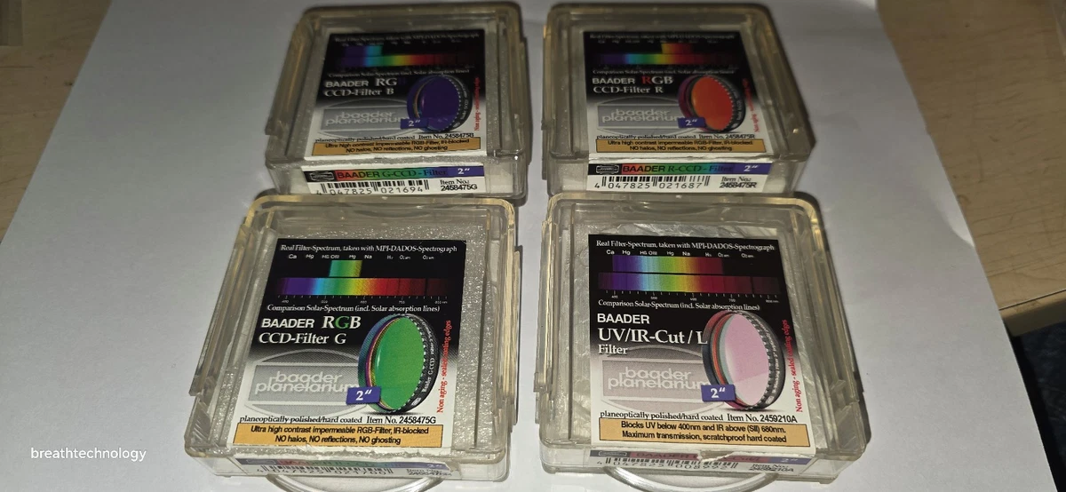 Baader CMOS Optimised RGB plus L Filters | First Light Optics