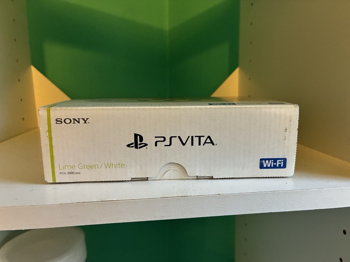 Sony PlayStation Vita PCH-2000 Lime Green White Console MINT