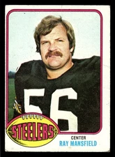 1976 Topps #301 Ray Mansfield - Pittsburgh Steelers (Low Grade)