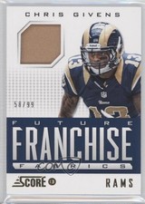 2013 Score Future Franchise Fabrics Prime 58/99 Chris Givens #FR-CG 0f8