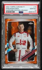 2021 Chrome Sapphire Edition Formula 1 Orange /25 Kimi Raikkonen PSA 10 GEM MT