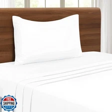 MALLONI HOME Twin Sheet Set - Double Brushed Microfiber Bedding Set, 3 Piece 