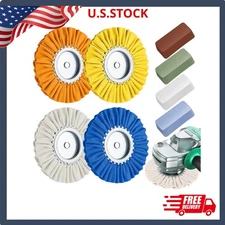 8 Inch Airway Buffing Wheels Aluminum Wheel Polishing Kit in Diameter 5/8 Inch