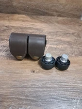 Vtg. Hks Vinyl Double Speedloader Pouch And #27 .357,.38 Speedloaders For S&W 27