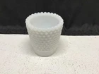 Vintage White Milk Glass Hobnail Votive Tealight Candle Toothpick Holder