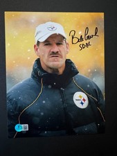 Bill Cowher autographed signed Pittsburgh Steelers SB XL 8x10 photo Beckett BAS