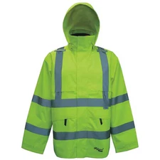Viking D6329jg-Xl Hi-Viz Safety Jacket, Polyester, Polyurethane, Class 3 Type