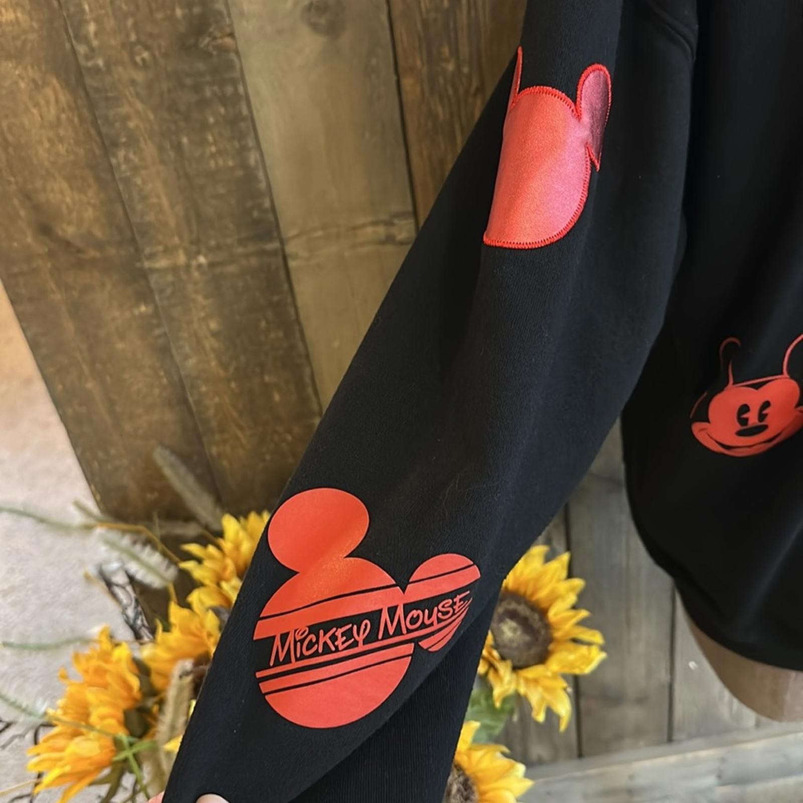 Disney Pullover Black Mickey Mouse Sweatshirt - image 5