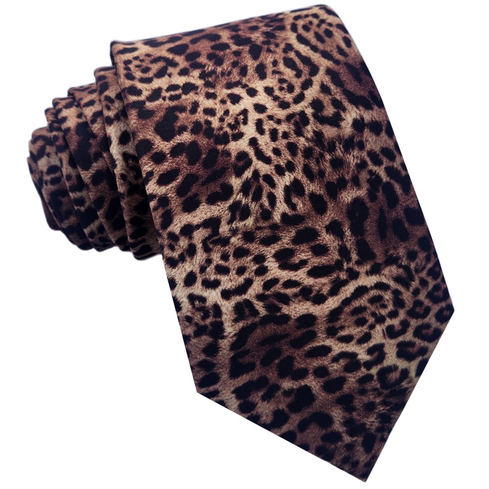 Corbata con estampado de leopardo | Corbata con estampado de leopardo para hombre Reino Unido