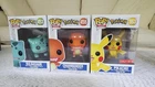 Funko Pop! Games Pokemon Pikachu + Bulbasaur + Charmander Vinyl Figure Set New