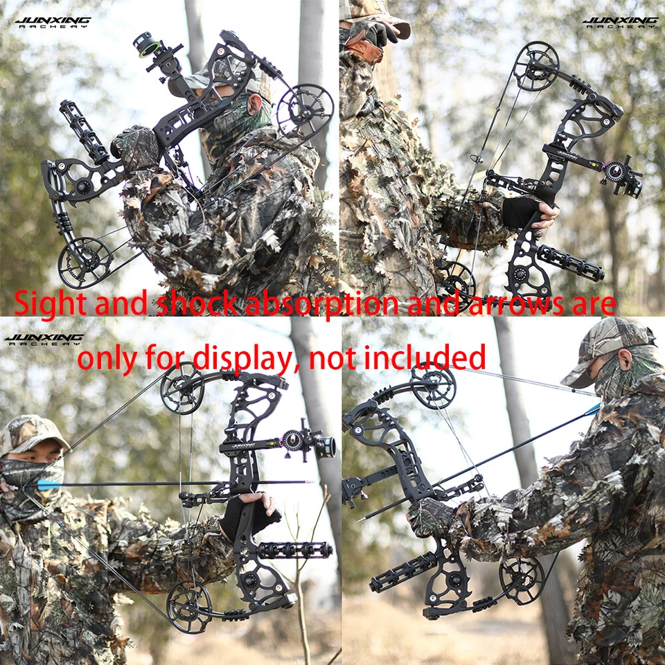 Dual-use Compound Bow Kit 20-70lbs Adjustable Archery Bow Hunting Shooting RH LH - Image 2 of 4