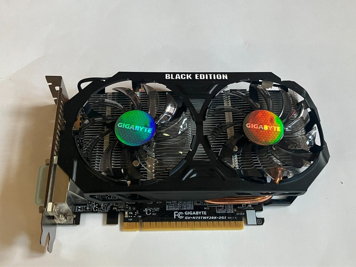 GIGABYTE GeForce GTX 750 Ti 2GB GV-N75TWF2BK-2GI BLACK EDITION