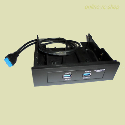 Delock  USB 3.0 Front Panel 2 Port PC interner 19 Pin USB 3.0 Pfostenbuchse