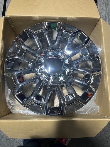 4 New 2024 GMC Sierra 2500 Wheels OE Replica 22x8.5 Chrome 8x180 GMC Chevy - Picture 2 of 7
