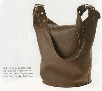 Coach Vintage - Feed Sac Duffle 9085 in Navy, Bucket Bag USA 