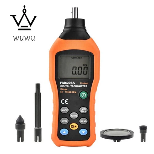 MS6208A/B Digital Contact Tachometer Tachometer Non-contact Digital Tachometer
