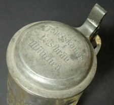 Alter Brauereikrug Franziskaner Leist Bräu Brauerei München Bierkrug Krug Glas