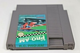 Nintendo R.C. PRO-AM NES COMPLETE Rare Canadian Game/Box Unpunched Hang Tab! D2