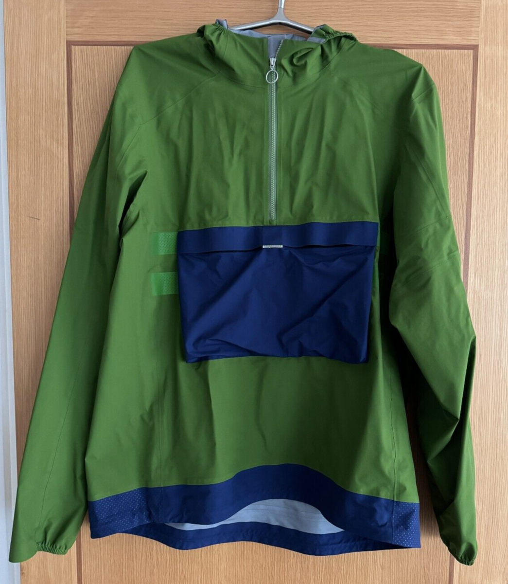 Men's Rapha Explore Hooded GORE-TEX Pullover Green Jacket Men's Rapha Explore Hooded GORE-TEX Pullover Green Jacket