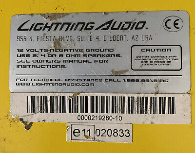 Lightning Audio BOLT 12v Car Stereo Amplifier B2.300.2 2 Lightning Audio BOLT 12v Car Stereo Amplifier B2.300.2 2
