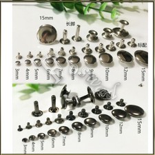 Single Cap Rivets Stud Rapid Rivets Leather Craft Repair Decorative 3mm 4mm 5mm
