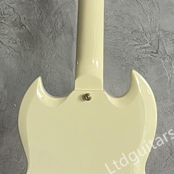 Custom Shop SG Electric Guitar Ebony Fretboard In Classic White Fast