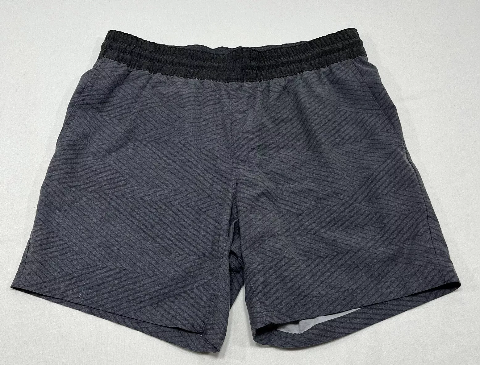 prana geometric hiking hybrid elastic waist shorts
