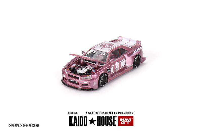 Kaido House x MlNl GT 1:64 Skyline GT-R R34 RACING FACTORY V1