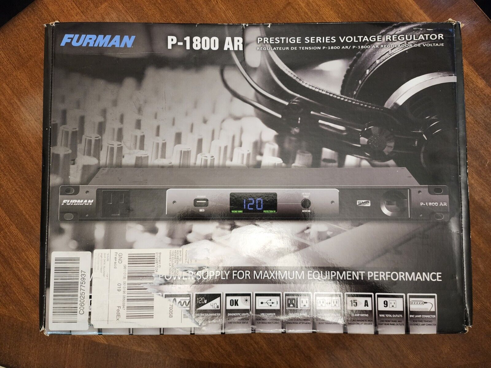 *NEW* Furman P-1800 AR Voltage Regulator / Power Conditioner