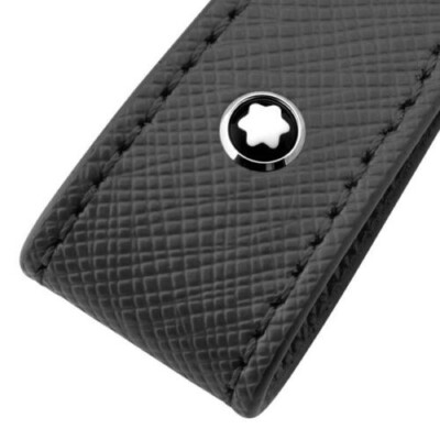 MONTBLANC Genuine 114627 Sartorial Black Leather Key Ring MONTBLANC Genuine 114627 Sartorial Black Leather Key Ring