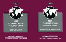 1997 Ford F250 HD F350 F-Super Duty Truck Shop Service Repair Manual Book OEM