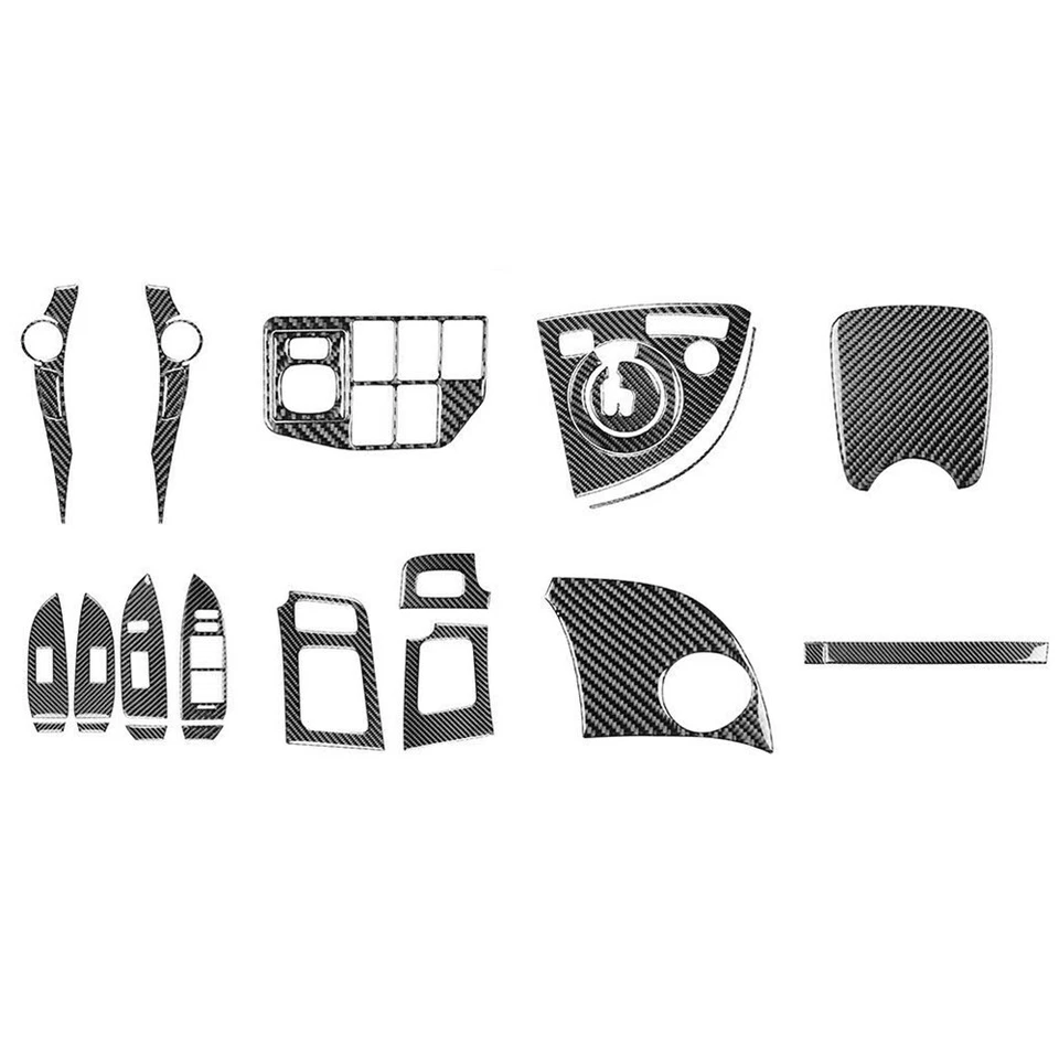 Juego completo de tapicería interior de coche para Toyota Prius 2012-15 vinilo fibra de carbono Foto 2 de 4