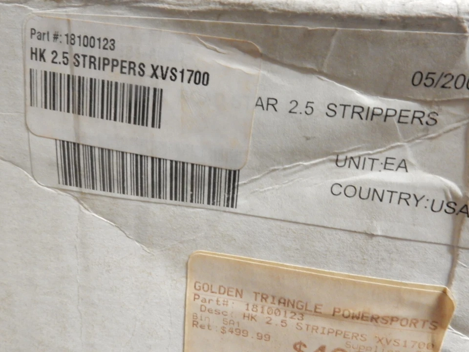 Sistema de escape Hard Krome de 2,5" Strippers compatible con: Yamaha XVS1700 18-100123 38-4050 Foto 2 de 4