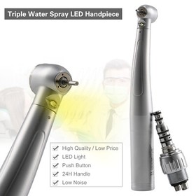 Dental LED E-generator Handpiece High Speed fit KAV / 4 Hole Coupler Swivel nes