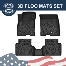 3D Car Floor Mats For 2022-2025 Ford Maverick Hybrid Only All Weather TPE Rubber