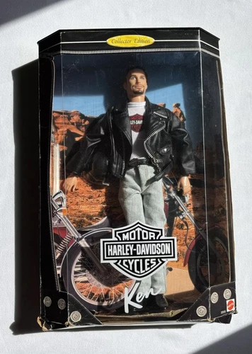 VINTAGE 1998 Ken Doll Mattel HARLEY DAVIDSON Americana! New/Damaged Box#5