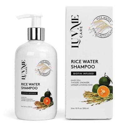 Rice Water Hair Growth Shampoo or Conditioner With Biotin, for Thinning and Loss