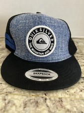 Quiksilver Snapback Hat Surf Skateboard Summer Beach Cap