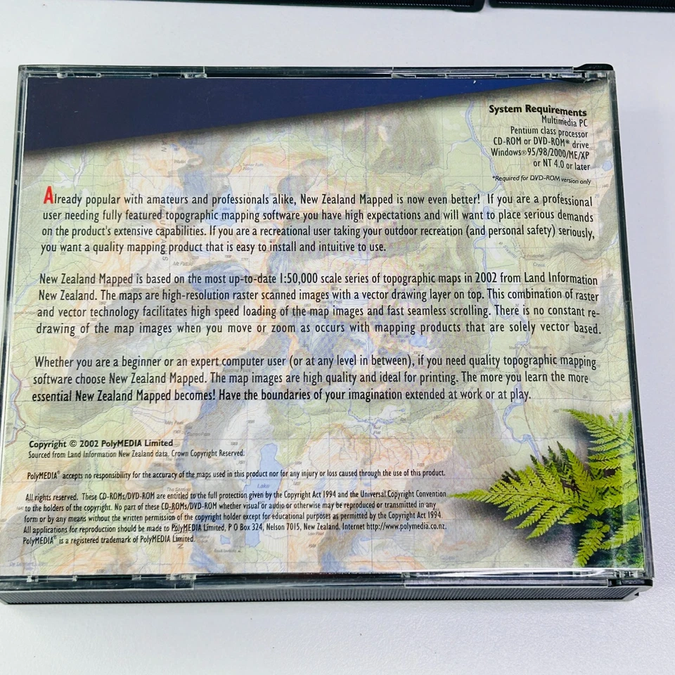Maps of New Zealand on DVD ROM from PolyMEDIA Ltd North & South Islands - image 3 of 4
