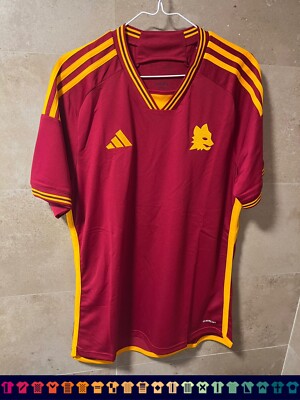 AS ROMA 23/24 *BNWT* HOME adidas Shirt Jersey IK7166 - Size L - | eBay