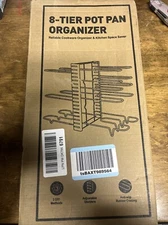 ORDORA 8 Tier Pot and Pan Organizer Rack for Cabinet With 3 DIY Methods Adjus...